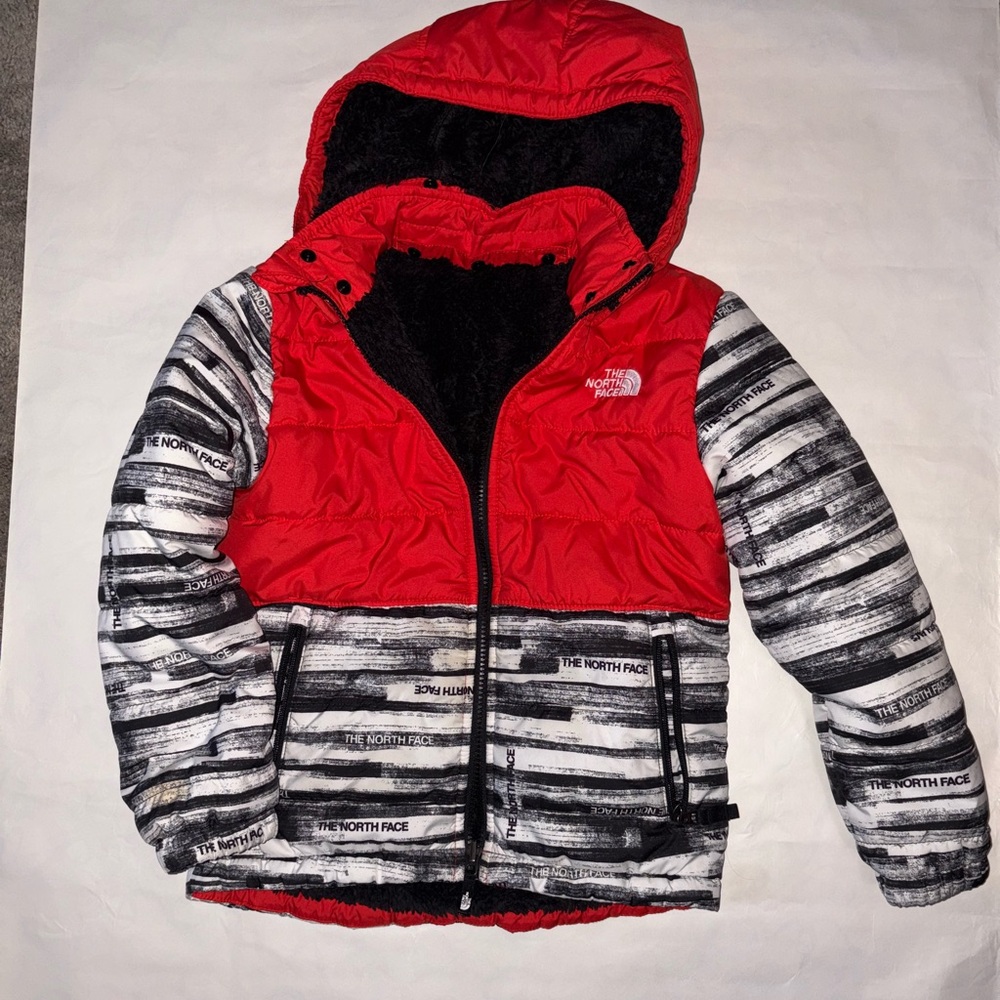 The North Face Black and White Graphic Jacket